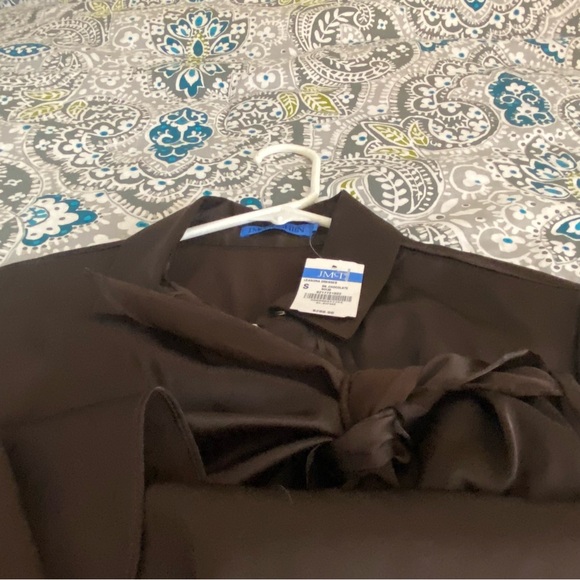 J McLaughlin Elegant Brown Midi Dress Small NWT - Picture 9 of 9